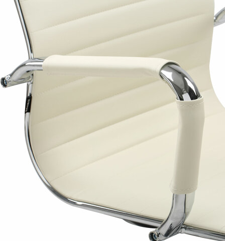 Кресло офисное BRABIX &quot;Energy EX-509&quot;, экокожа, хром, бежевое, 531166