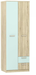 Шкаф для одежды с ящиками Акварель НМ 014.07 М