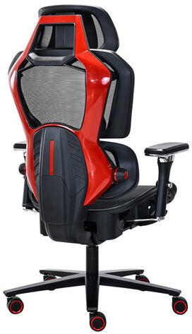 Кресло ATRONE &quot;Optimus ER-707&quot;, адаптивный механизм со слайдером, сетка, черный/красный, 532968