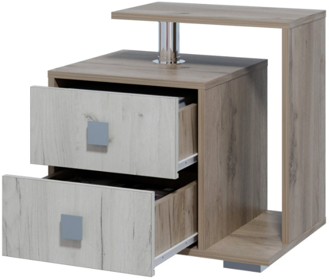 Тумба прикроватная с 2-мя ящиками Ольга 17