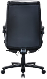 Кресло HAWASAN "Voyager HD-010", НАГРУЗКА до 180 кг, подножка, экокожа, черное, 532971