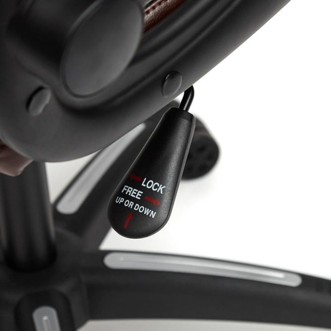 Кресло BAZUKA кож/зам, серый/коричневый, 2TONE/2TONE перф/2TONE