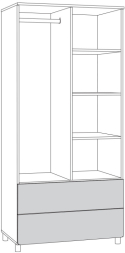 Шкаф для одежды Эйп 13.334