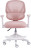 Кресло детское с подставкой для ног BRABIX KIDS MG-220, сетка/ткань TW, розовое, 533314