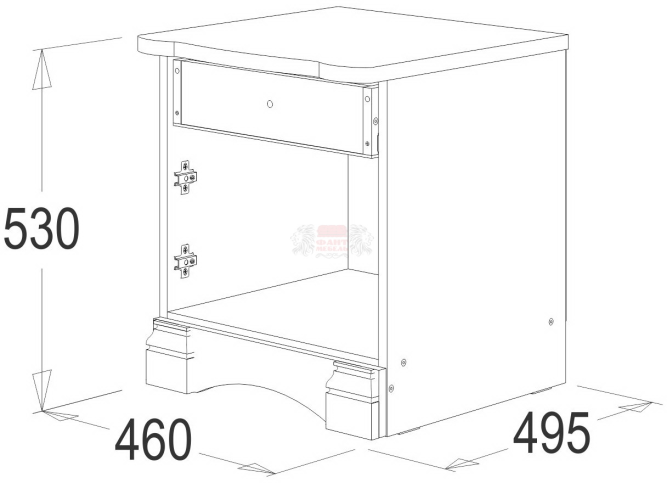 Тумба прикроватная Ольга 1Н