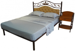 Кровать двойная металлическая Виола
