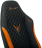 Кресло компьютерное Knight EXPLORE, 2 подушки, экокожа премиум, черное/оранжевое, 1628886