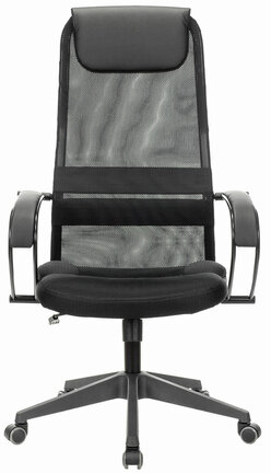 Кресло офисное BRABIX PREMIUM &quot;Stalker EX-608 PL&quot;, ткань-сетка/кожзам, черное, 532090