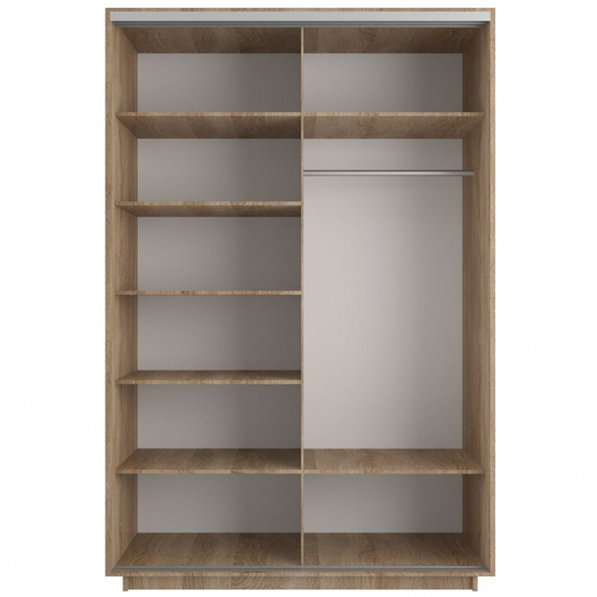 Шкаф-купе Экспресс 2-х дверный ( Зеркало) Сонома