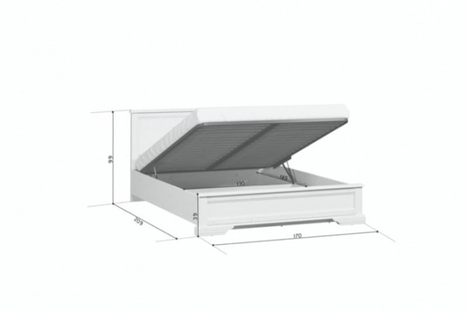 Кровать LOZ160х200 с подъемным механизмом (Стилиус)