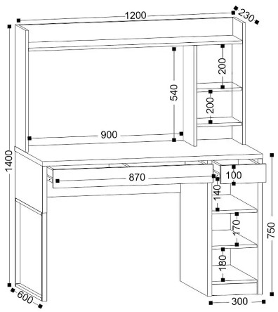 Стол письменный Урбан 12
