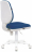 Кресло BRABIX &quot;Fancy MG-201W&quot;, без подлокотников, пластик белый, синее, 532413, MG-201W_532413