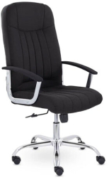 Кресло офисное &quot;Бостон&quot;, CH-277, хром, ткань, черный (М-16)