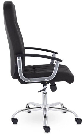 Кресло офисное &quot;Бостон&quot;, CH-277, хром, ткань, черный (М-16)