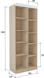 Стеллаж Стиль 5.3