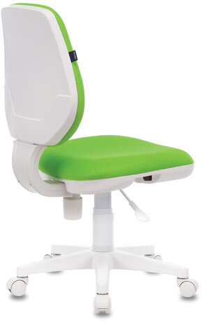 Кресло BRABIX &quot;Fancy MG-201W&quot;, без подлокотников, пластик белый, салатовое, 532414, MG-201W_532414