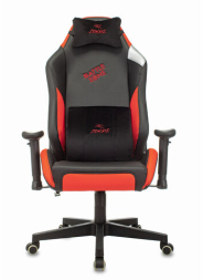 Кресло компьютерное Zombie HERO BATTLEZONE PRO, 2 подушки, экокожа/ткань, черное/красное, 1535352