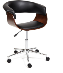 Кресло VIMTA орех, кож/зам черный