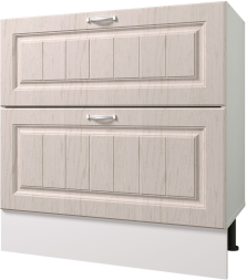 Стол рабочий 800 мм с двумя ящиками B-BOX (Метабоксы) Принцесса