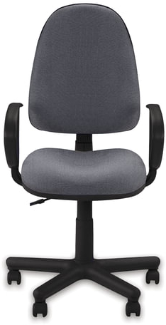 Кресло &quot;Jupiter GTP&quot;, с подлокотниками, серое, С-38