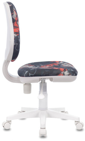 Кресло BRABIX &quot;Fancy MG-201W&quot;, без подлокотников, пластик белый, с рисунком &quot;Graffity&quot;, 532415, MG-201W_532415