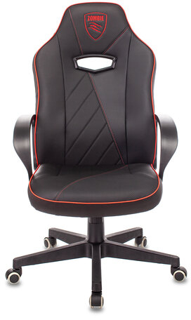 Кресло компьютерное Zombie VIKING XS, экокожа, черное/красное, 1443134