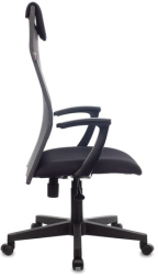 Кресло офисное KB-8, ткань-сетка, серое, 496676