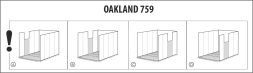 Сарай под покраску Окланд 759 (Oakland 759), серый