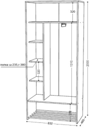 Шкаф купе Ольга-Лофт 10