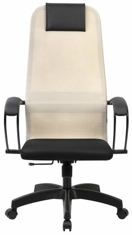 Кресло BRABIX PREMIUM &quot;Ultimate EX-800&quot; пластик, плотная двойная сетка Х2, черное/бежевое, 532916