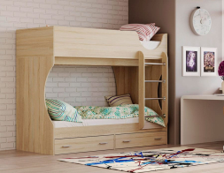 Кровать двухъярусная Д2