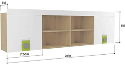 Полка навесная Стиль 7.1