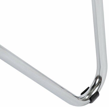 Кресло для приемных и переговорных &quot;Samba&quot;, деревянные накладки, хромированный каркас, кожзам черный