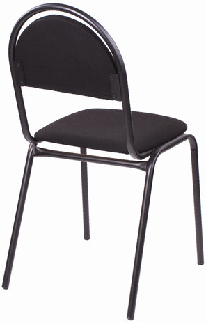 Стул для посетителей РС00М, черный каркас, ткань черная