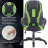 Кресло компьютерное BRABIX PREMIUM &quot;Rapid GM-102&quot;, НАГРУЗКА 180 кг, экокожа/ткань, черное/зеленое, 532419, GM-102_532419