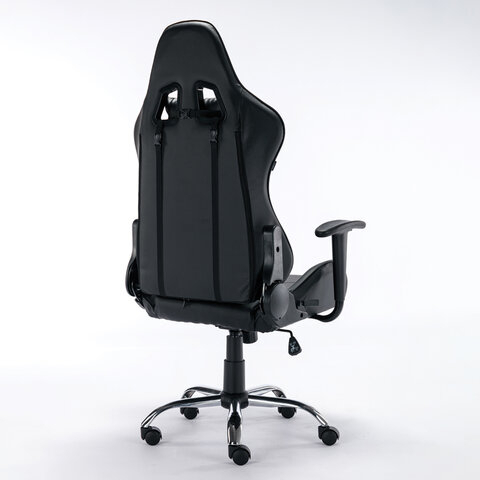 Кресло компьютерное BRABIX &quot;Hunter GM-130&quot;, две подушки, экокожа, черное, 532798