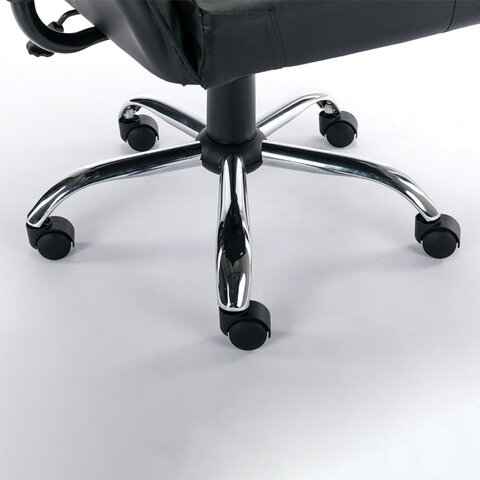 Кресло компьютерное BRABIX &quot;Hunter GM-130&quot;, две подушки, экокожа, черное, 532798