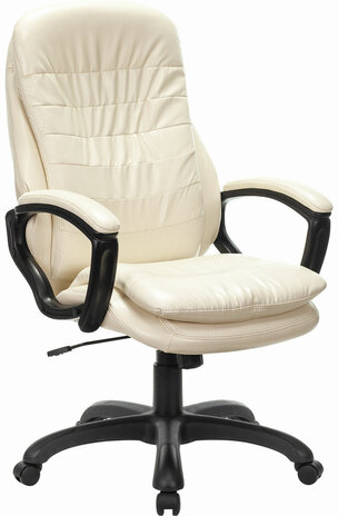 Кресло офисное BRABIX PREMIUM &quot;Omega EX-589&quot;, экокожа, бежевое, 532095