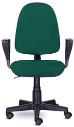 Кресло BRABIX &quot;Prestige Ergo MG-311&quot;, регулируемая эргономичная спинка, ткань,черно-зеленое, 532421
