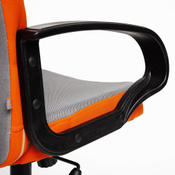 Кресло СН757 ткань, серый/оранжевый, С27/С23