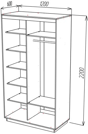 Шкаф-купе ШОН-1