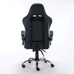 Кресло компьютерное BRABIX &quot;Dexter GM-135&quot;, подножка, две подушки, экокожа, черное, 532800