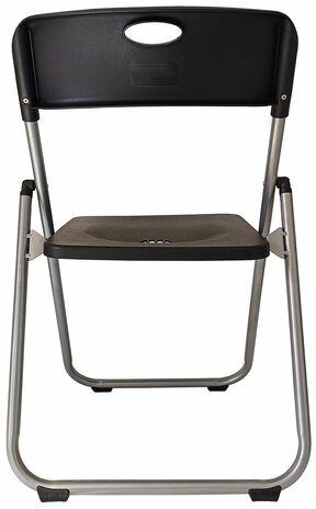 Стул складной BRABIX "Golf Lite CF-017", серебристый каркас, пластик чёрный, 532895