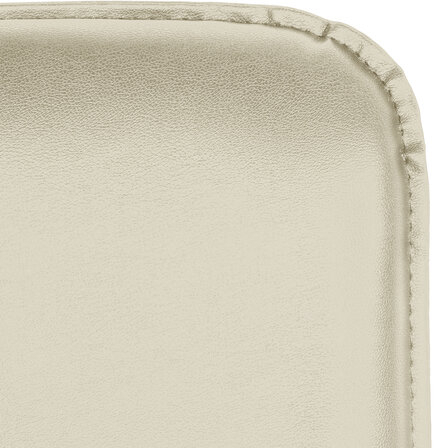 Кресло для приемных и переговорных &quot;Samba&quot;, деревянные накладки, хромированный каркас, кожзам бежевый