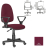 Кресло BRABIX &quot;Prestige Ergo MG-311&quot;, регулируемая эргономичная спинка, ткань, бордовое, 532422