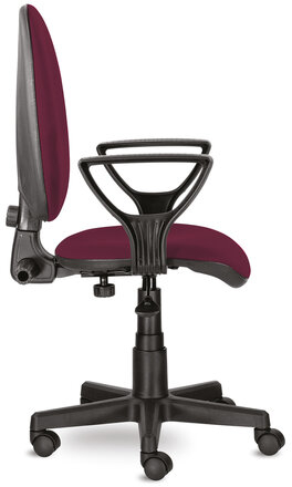 Кресло BRABIX &quot;Prestige Ergo MG-311&quot;, регулируемая эргономичная спинка, ткань, бордовое, 532422