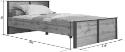 Кровать Лофт LOZ120х200