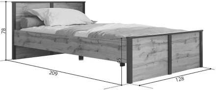 Кровать Лофт LOZ120х200