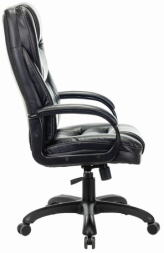 Кресло офисное BRABIX PREMIUM &quot;Nord EX-590&quot;, черный пластик, экокожа, черное, 532097