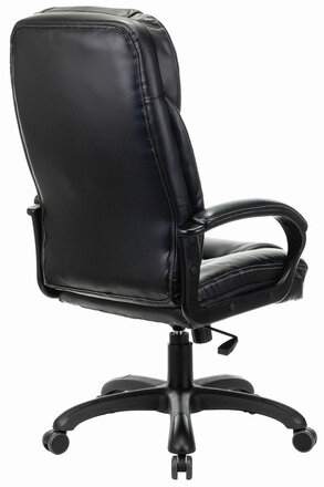 Кресло офисное BRABIX PREMIUM &quot;Nord EX-590&quot;, черный пластик, экокожа, черное, 532097